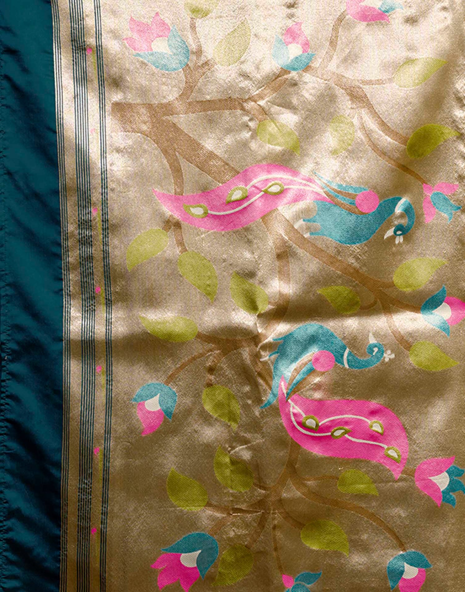 Blue Silk Woven Paithani Saree