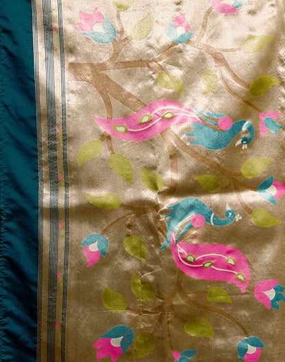 Blue Silk Woven Paithani Saree