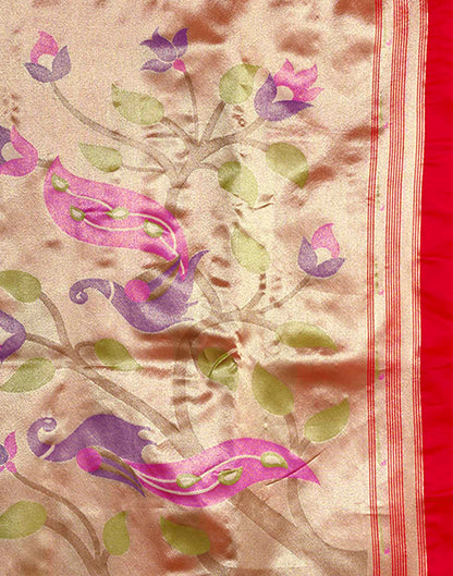Red Silk Woven Paithani Saree