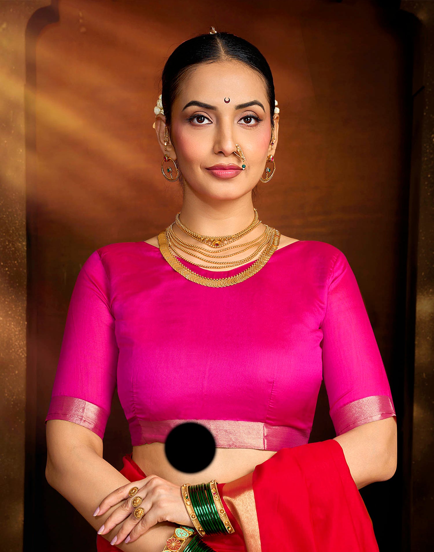 Red Silk Woven Paithani Saree