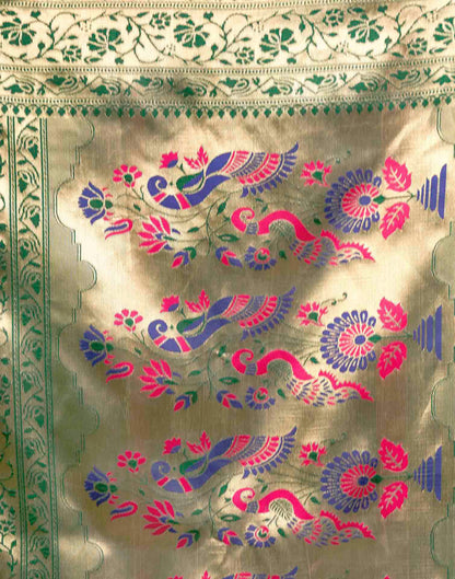 Green Silk Woven Paithani Saree