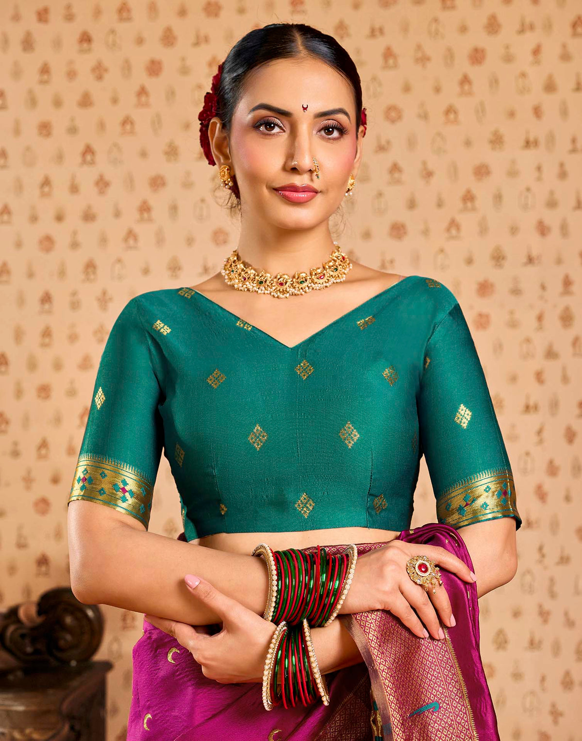 Pink Silk Woven Paithani Saree