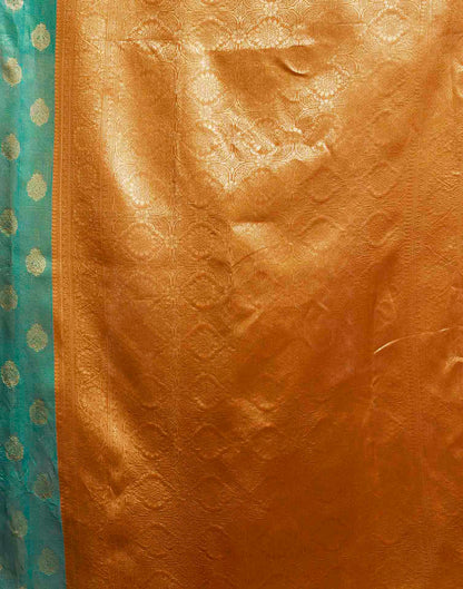 Rama Blue Silk Woven Banarasi Saree