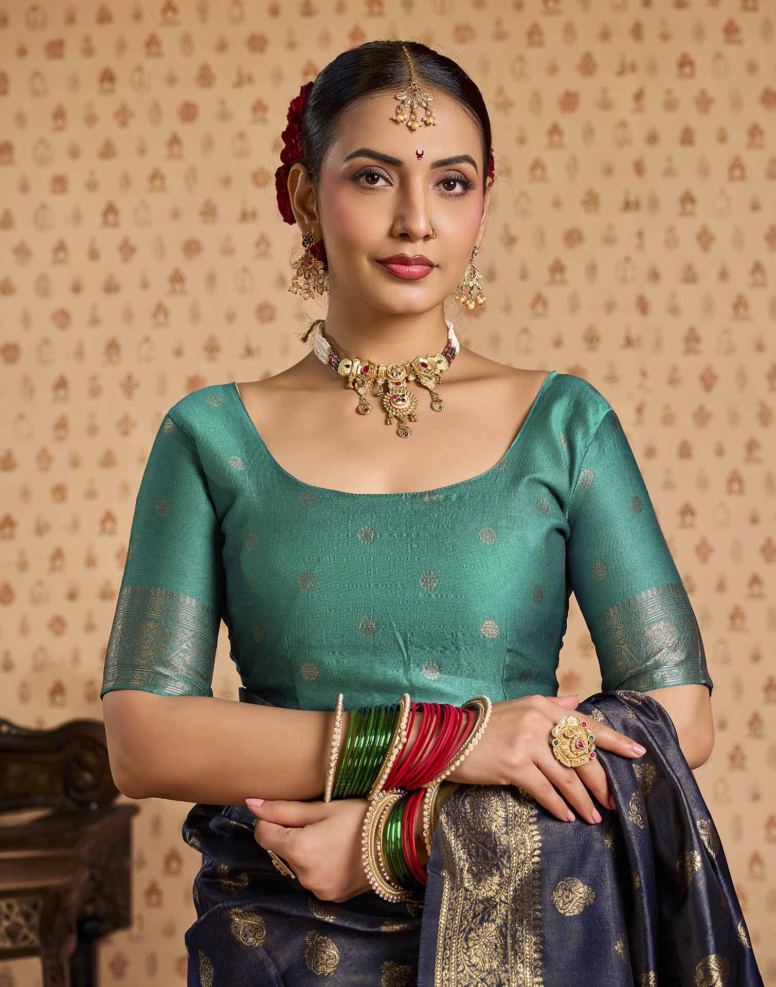 Black Silk Woven Banarasi Saree