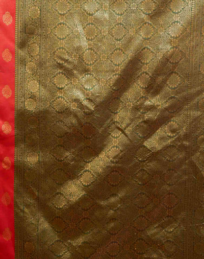 Red Silk Woven Banarasi Saree