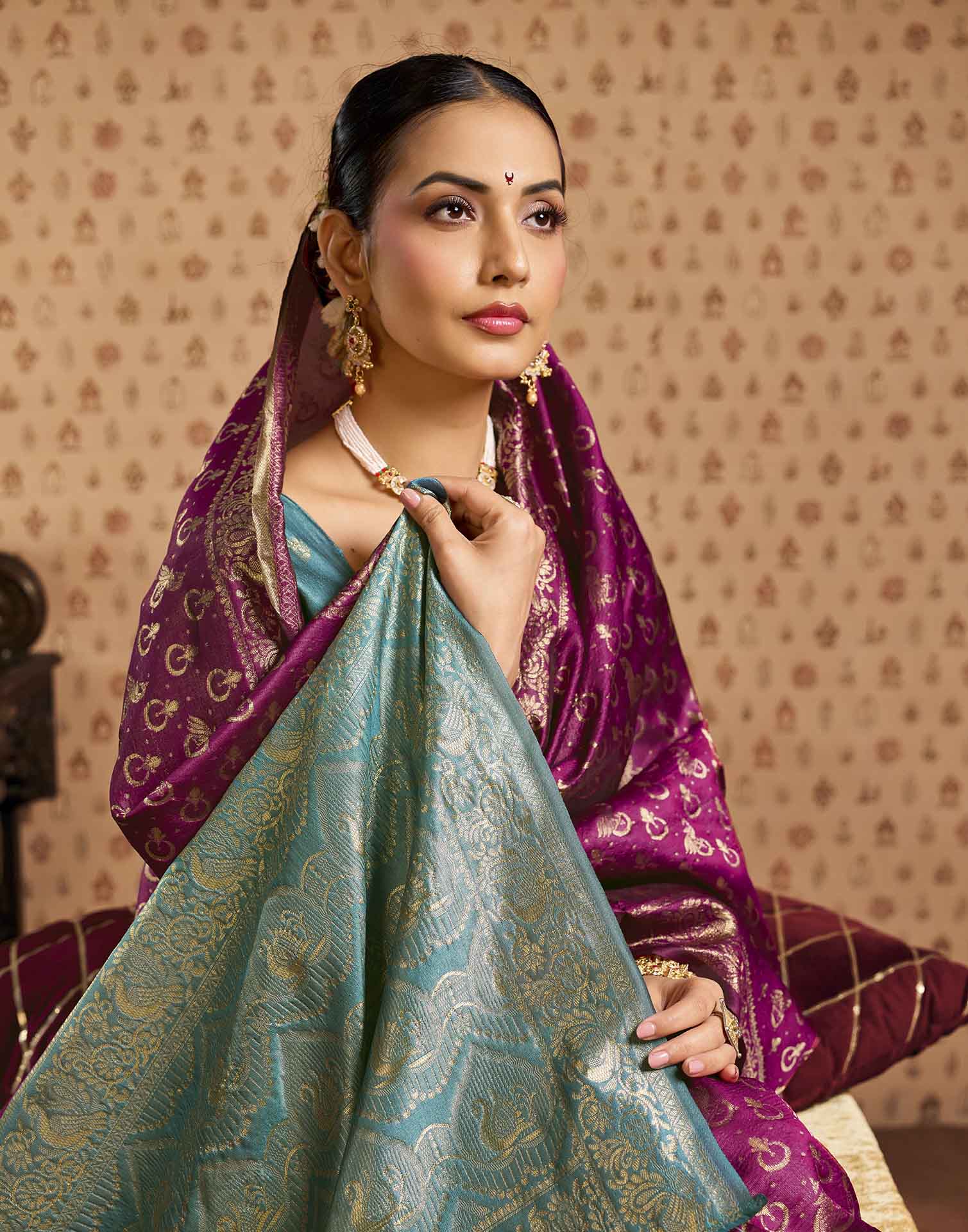 Red Silk Woven Paithani Saree