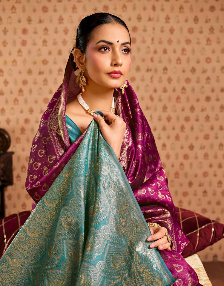 Red Silk Woven Paithani Saree