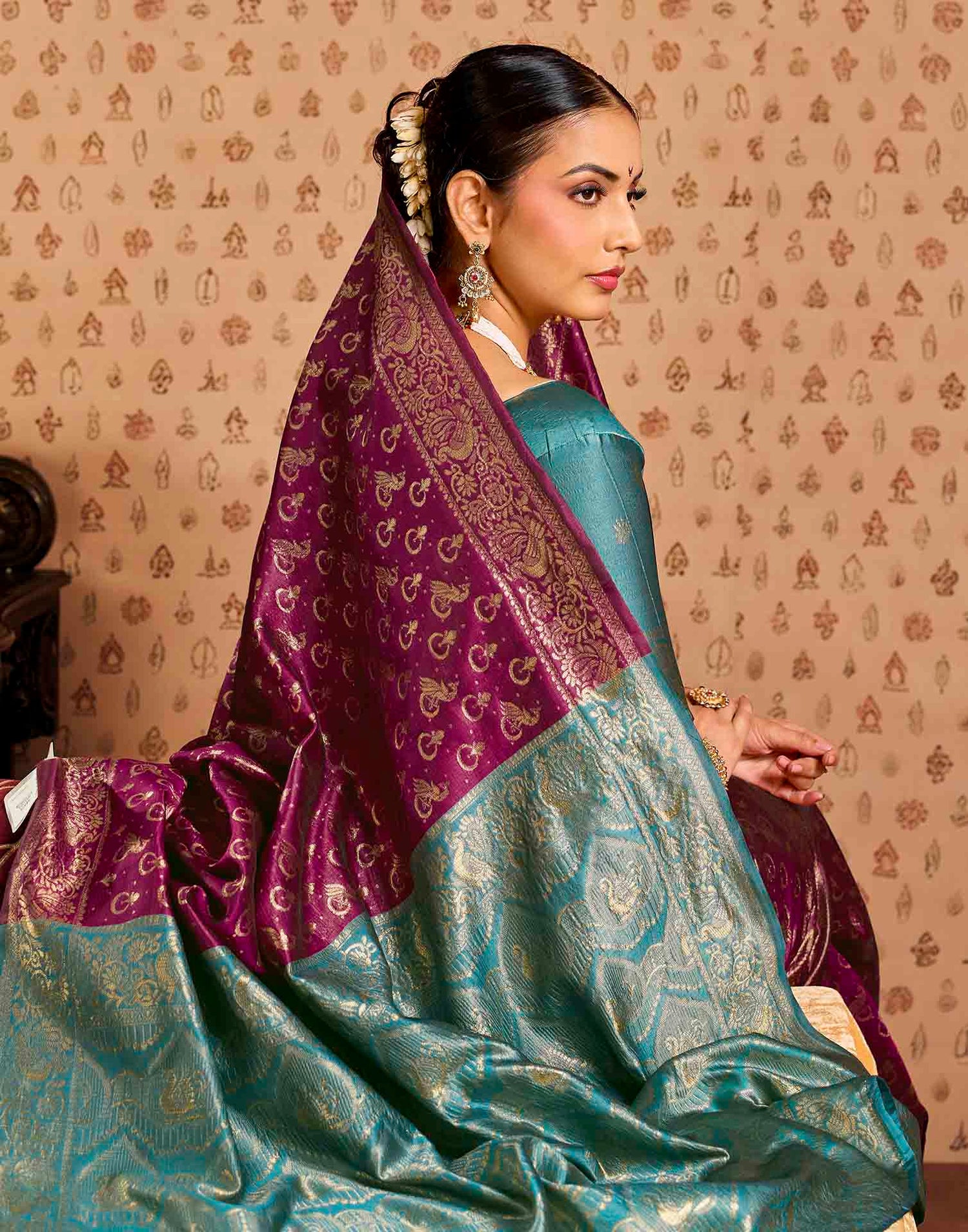 Red Silk Woven Paithani Saree