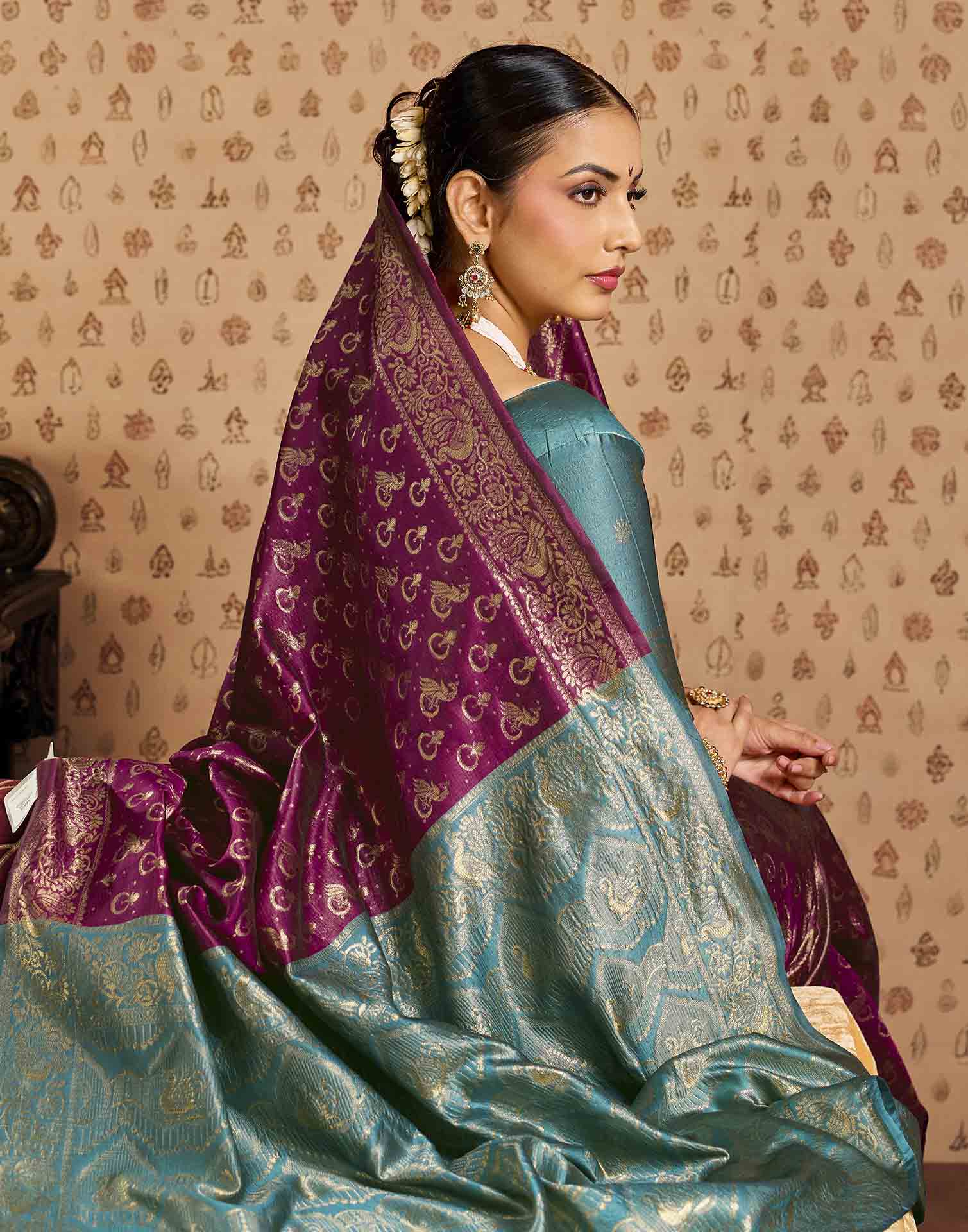 Red Silk Woven Paithani Saree