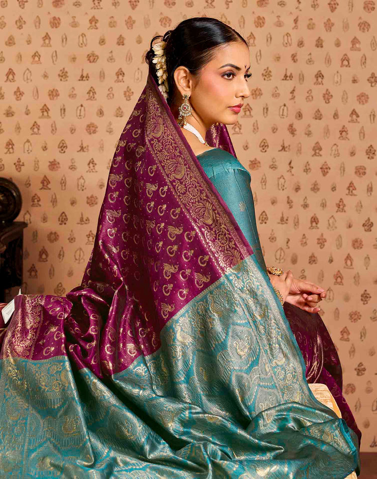Red Silk Woven Paithani Saree