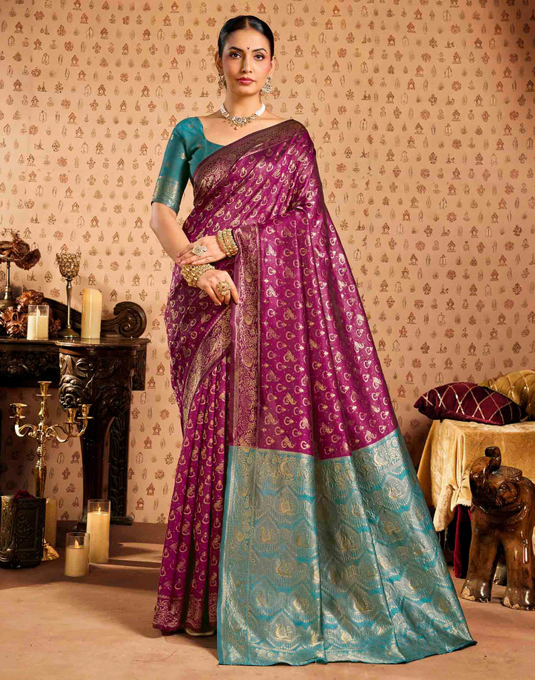 Red Silk Woven Paithani Saree