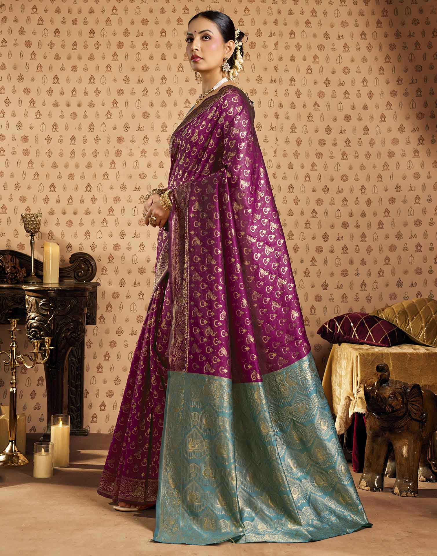 Red Silk Woven Paithani Saree