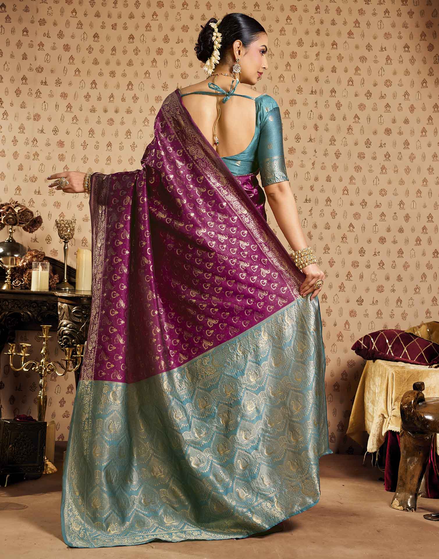Red Silk Woven Paithani Saree