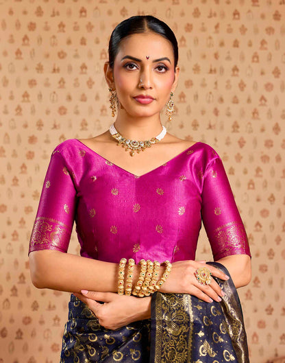 Black Silk Woven Paithani Saree