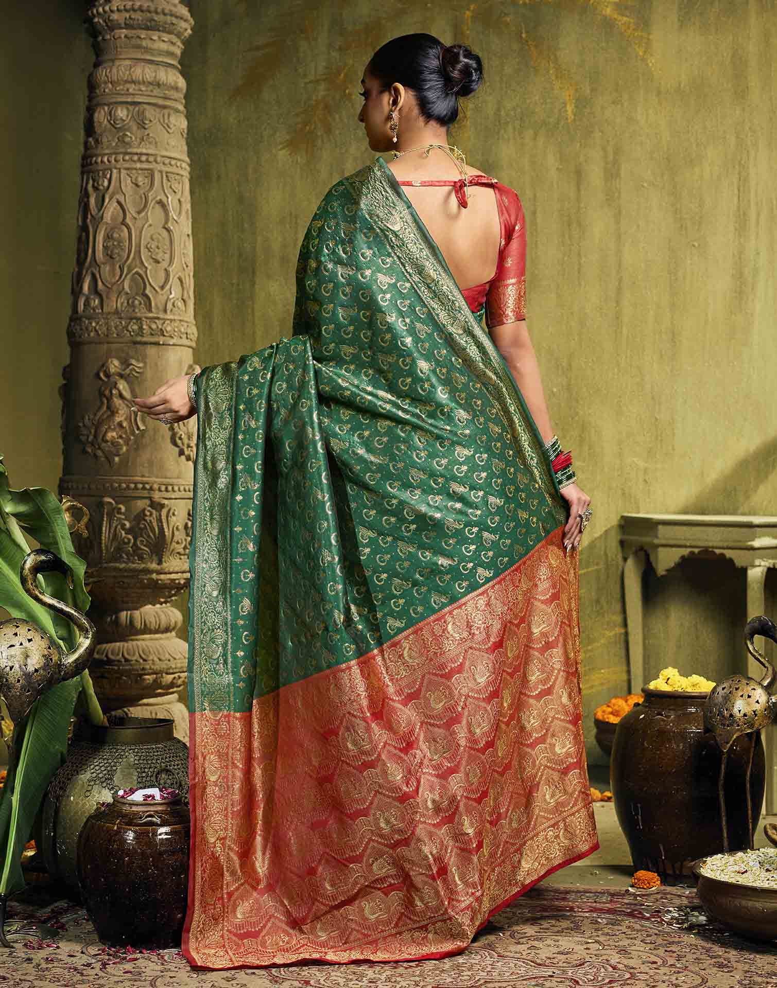 Green Silk Woven Paithani Saree