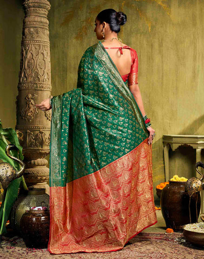 Green Silk Woven Paithani Saree