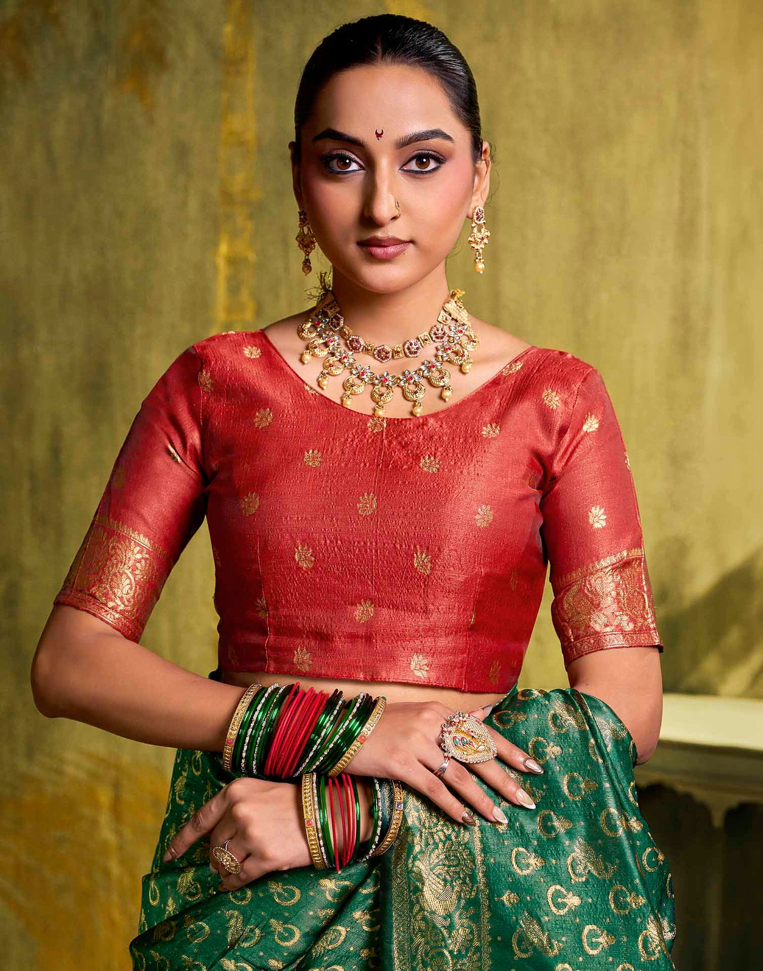 Green Silk Woven Paithani Saree