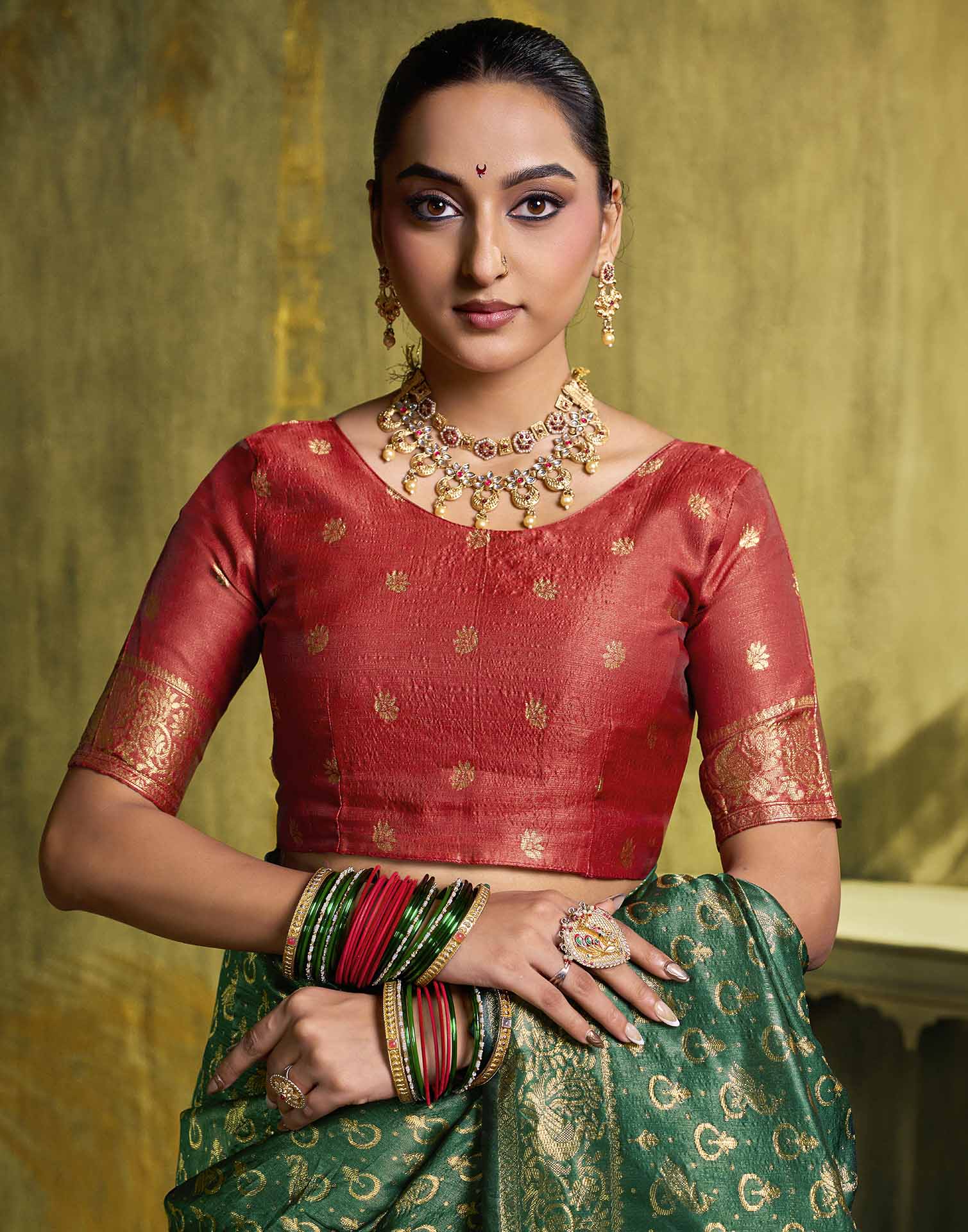 Green Silk Woven Paithani Saree