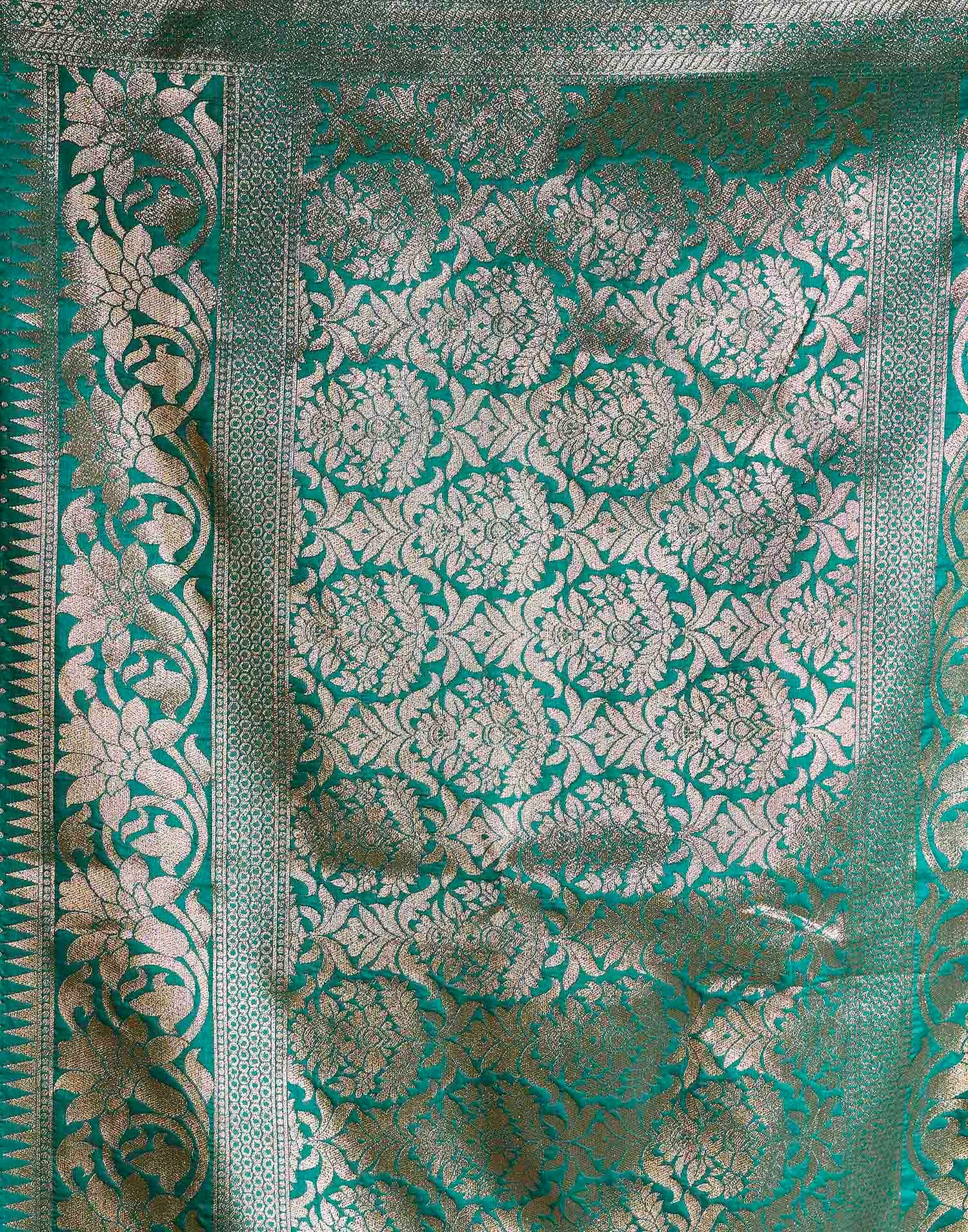 Blue Silk Woven Banarasi Saree