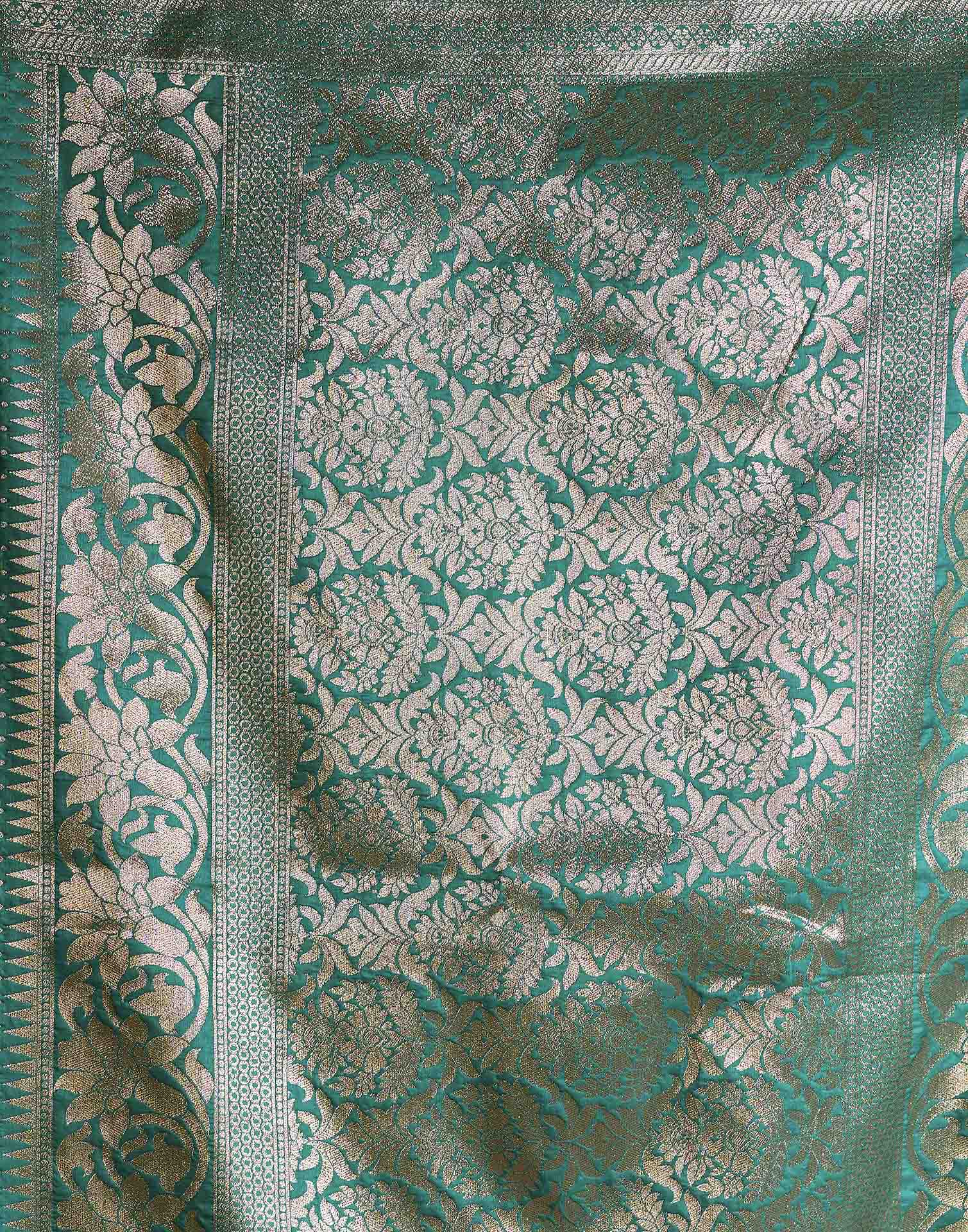 Blue Silk Woven Banarasi Saree