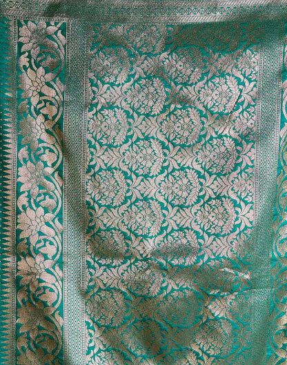 Blue Silk Woven Banarasi Saree
