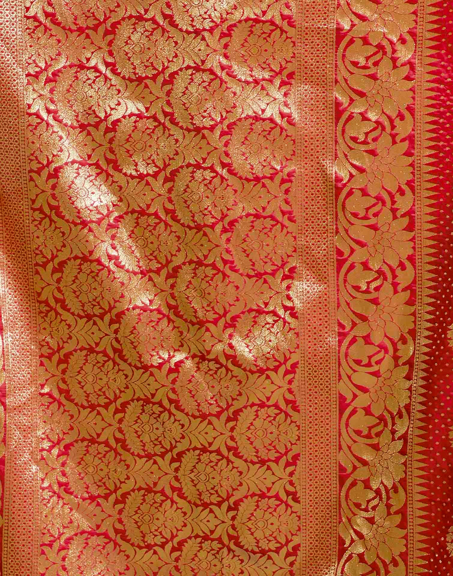 Red Silk Woven Banarasi Saree