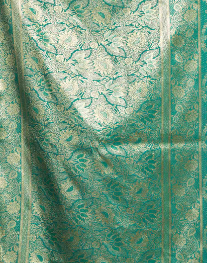 Sky Blue Silk Woven Banarasi Saree