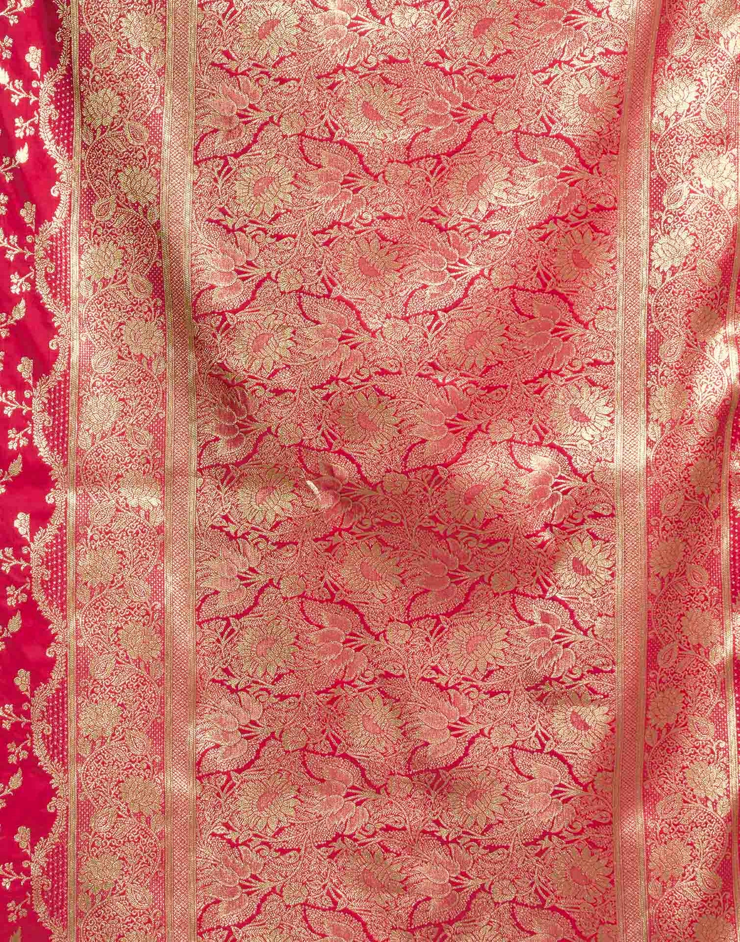 Red Silk Woven Banarasi Saree