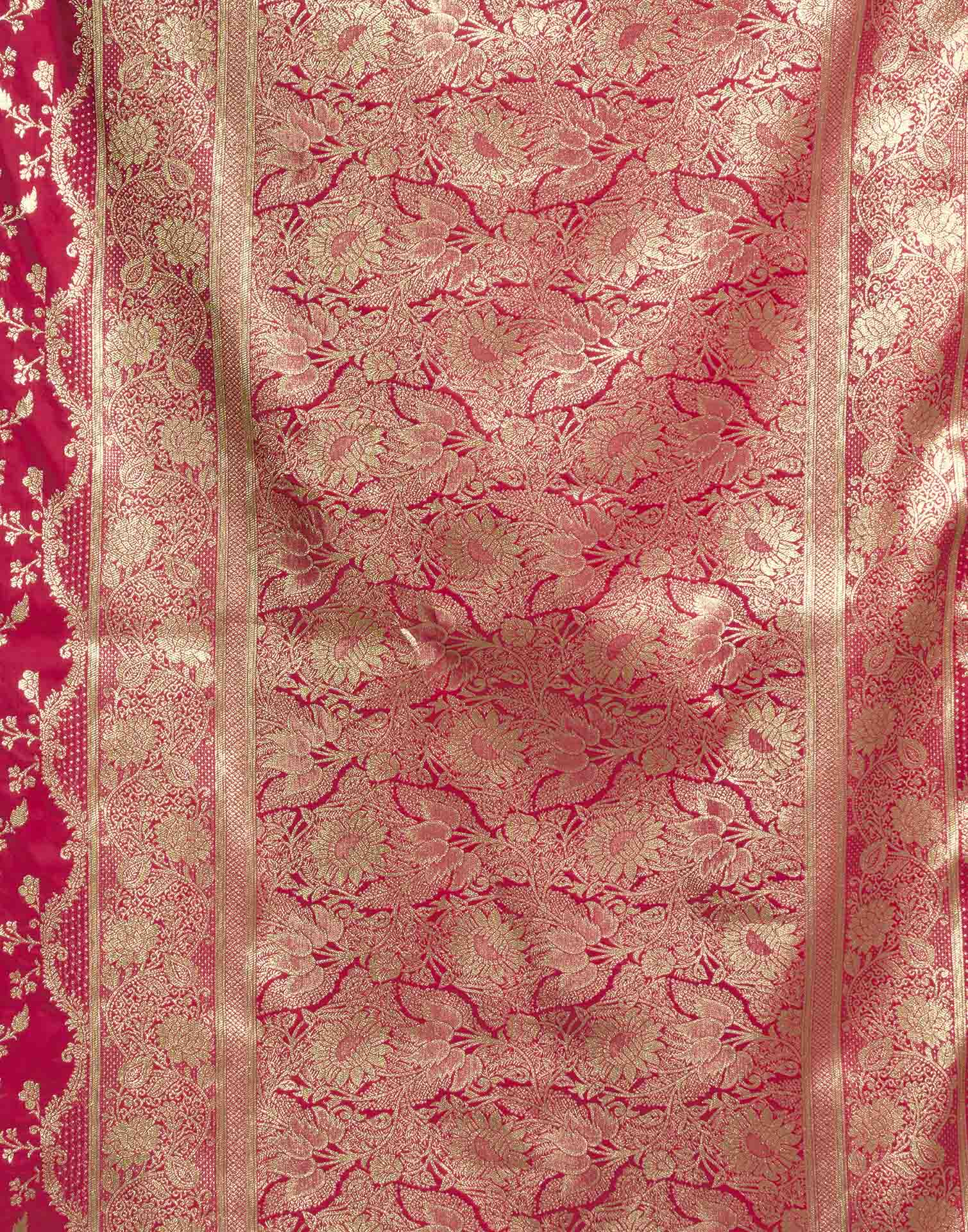 Red Silk Woven Banarasi Saree