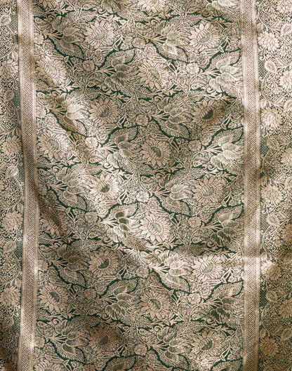 Dark Blue Silk Woven Banarasi Saree