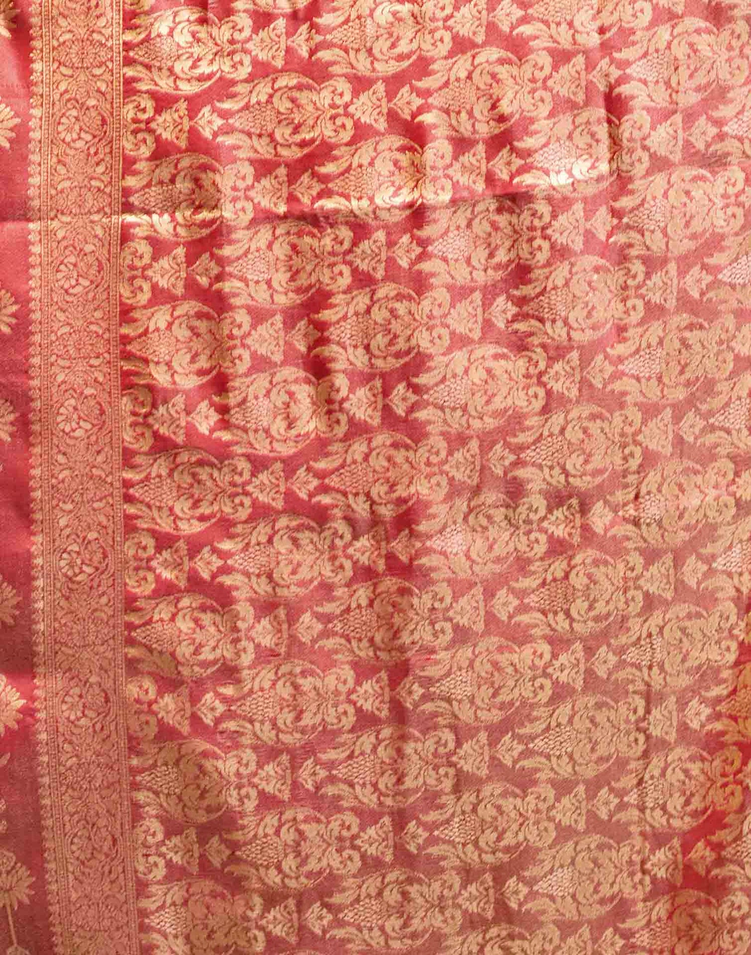 Light Pink Silk Woven Banarasi Saree