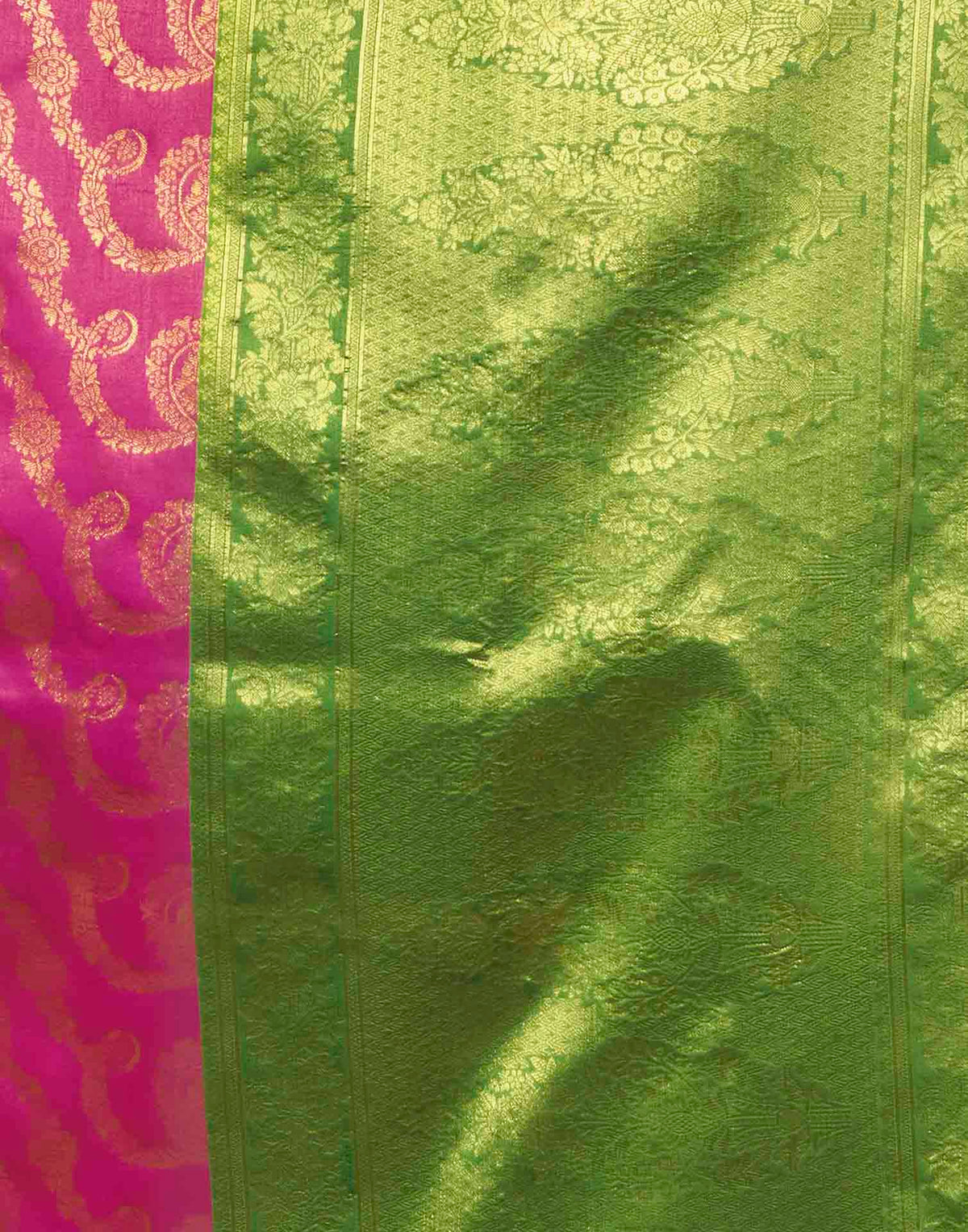 Pink Silk Woven Banarasi Saree