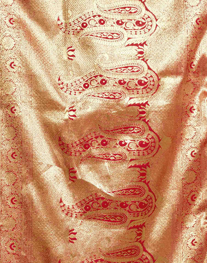 Red Silk Woven Banarasi Saree