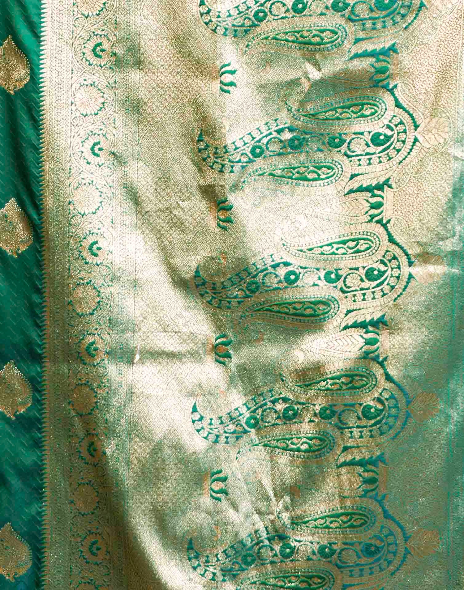 Turqouise Silk Woven Banarasi Saree