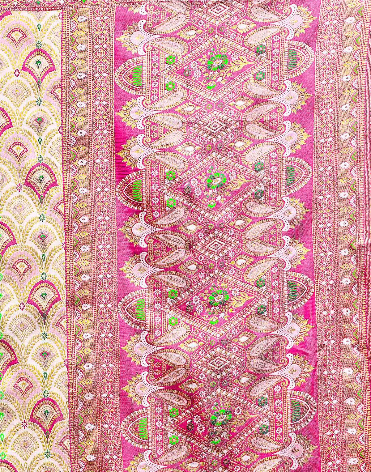 Off White Silk Woven Patola Saree