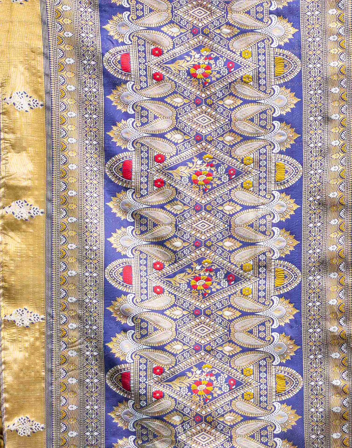 Off White Silk Woven Patola Saree