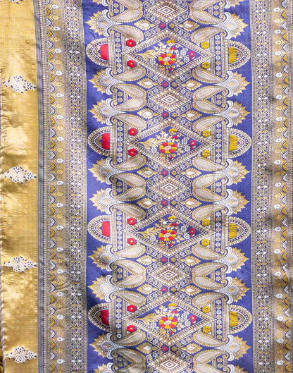 Off White Silk Woven Patola Saree
