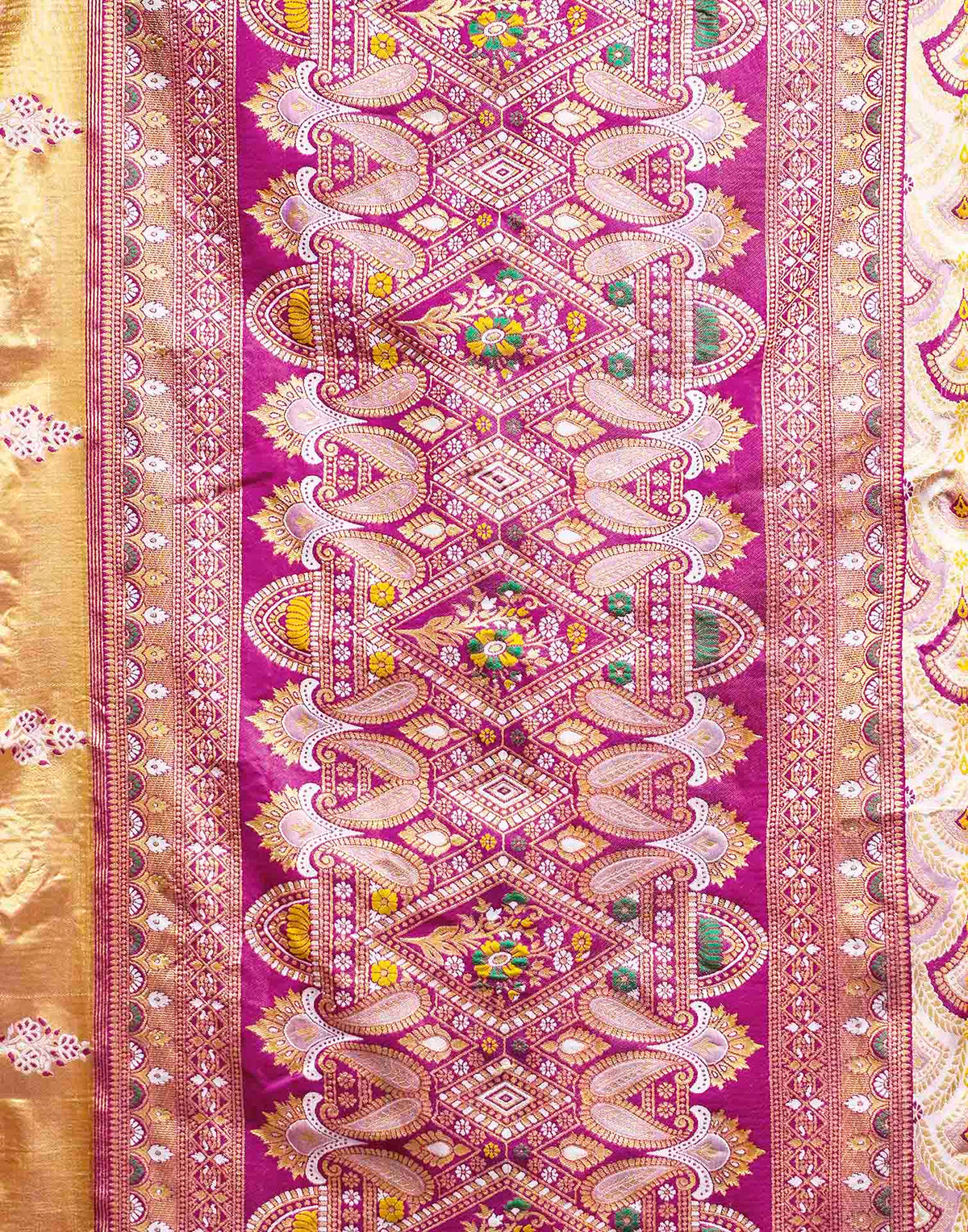 Off White Silk Woven Patola Saree