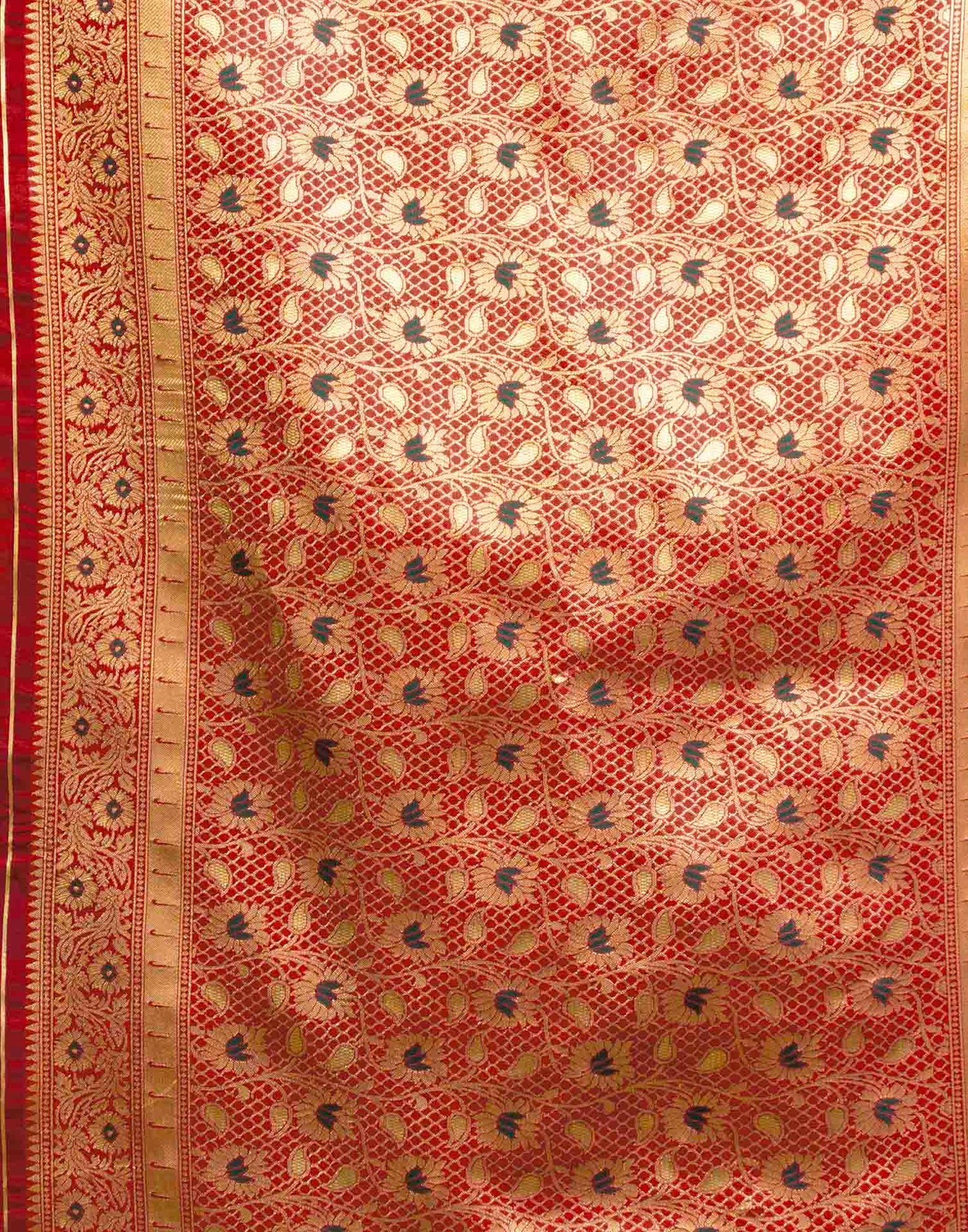 Green Silk Woven Banarasi Saree