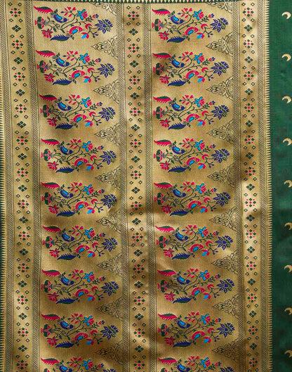 Green Silk Woven Paithani Saree