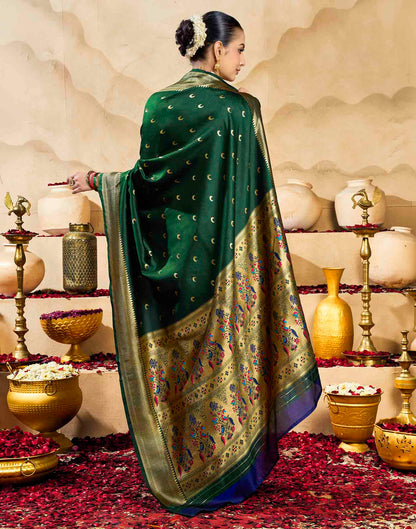 Green Silk Woven Paithani Saree