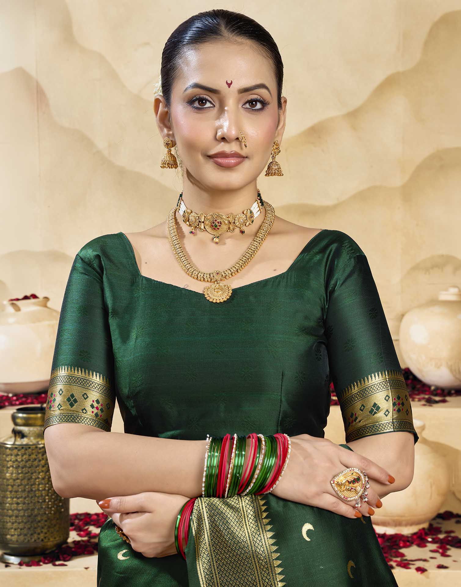 Green Silk Woven Paithani Saree