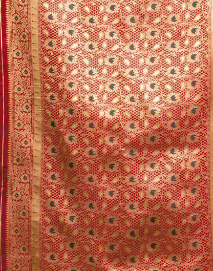 Red Silk Woven Paithani Saree