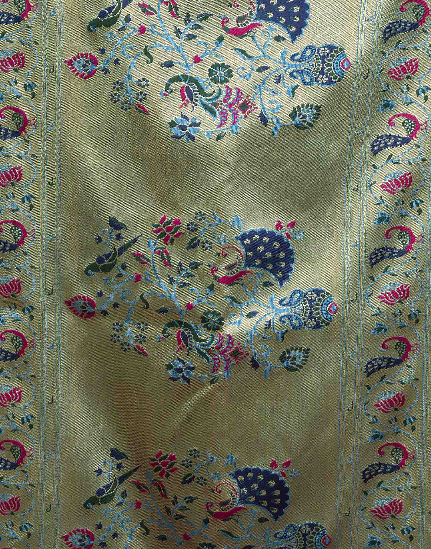Blue Silk Woven Paithani Saree