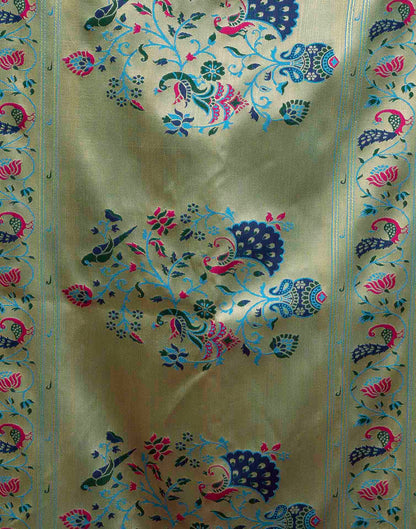 Blue Silk Woven Paithani Saree