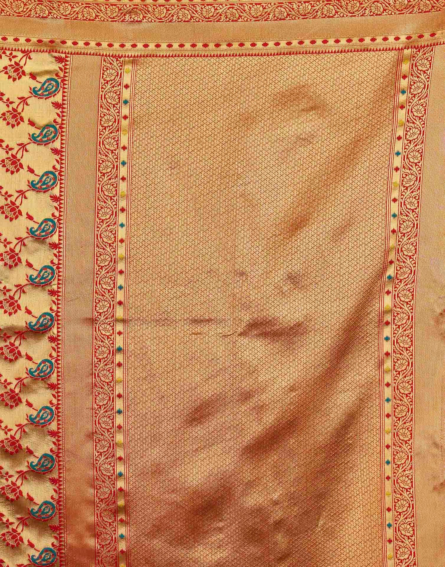 Red Silk Woven Banarasi Saree