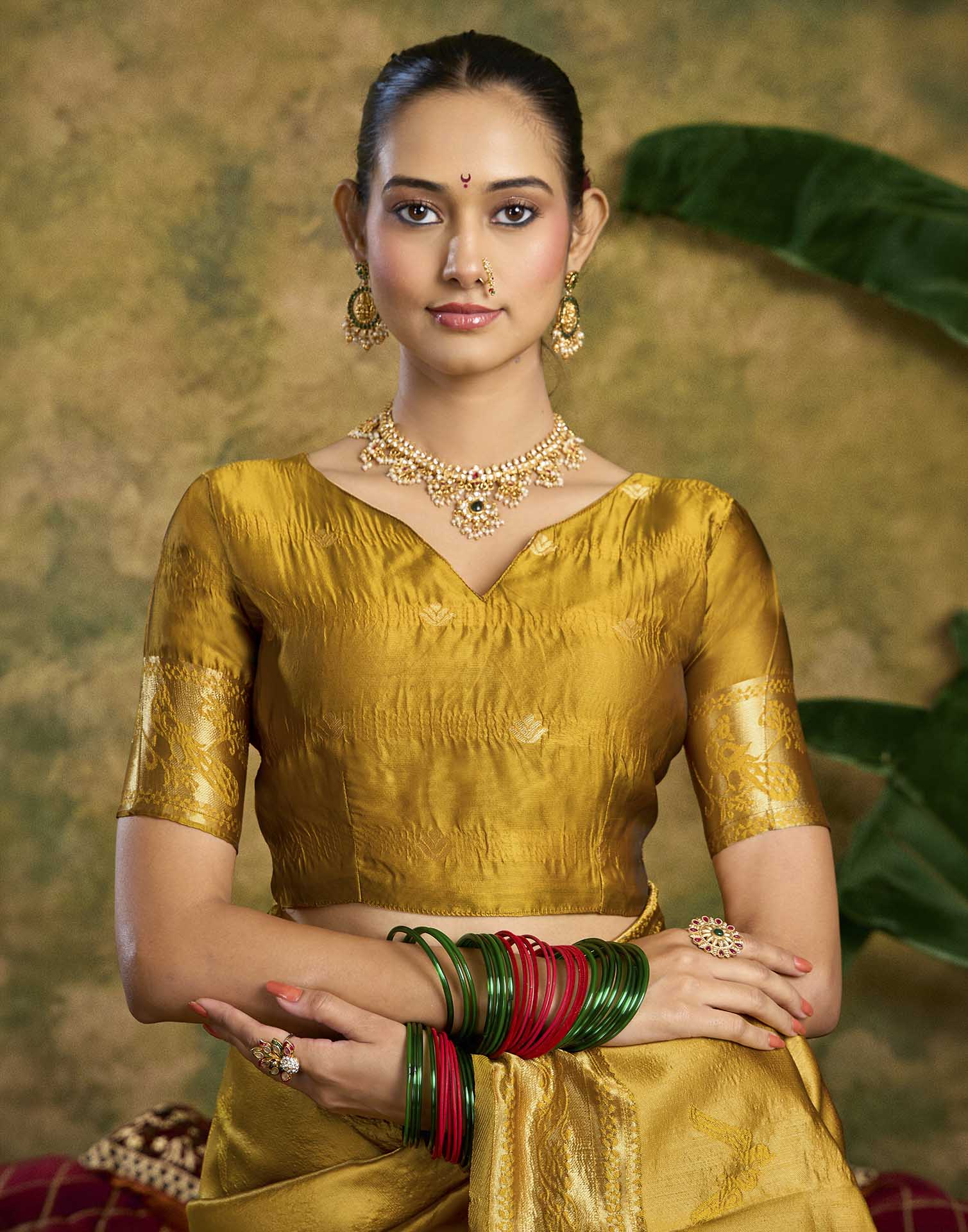 Mustard Yellow Silk Woven Paithani Saree