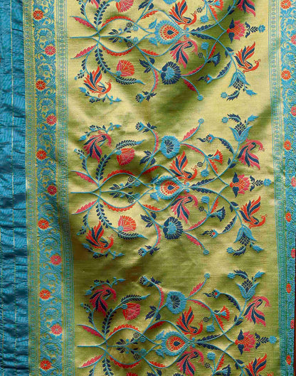 Blue Silk Woven Paithani Saree