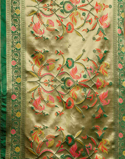 Green Silk Woven Paithani Saree