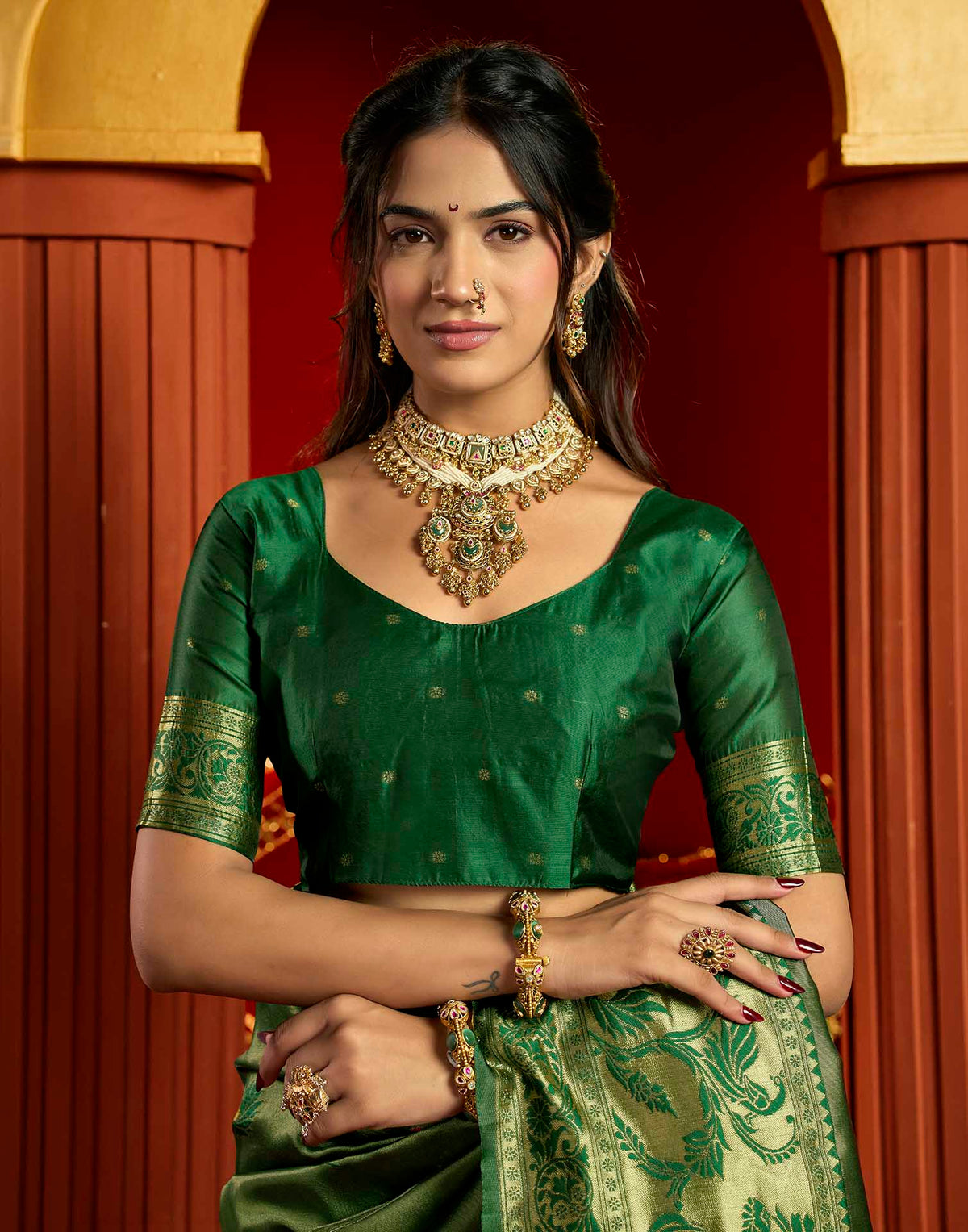 Green Silk Woven Paithani Saree